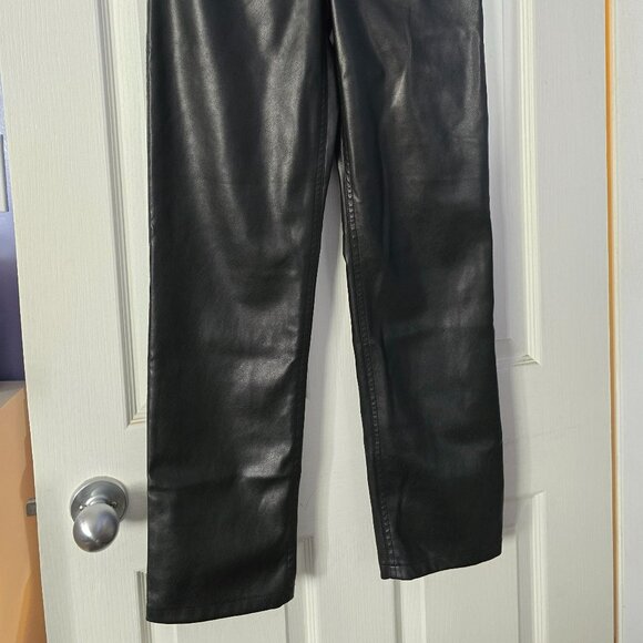 Dynamite faux leather straight leg pant - Picture 2 of 4